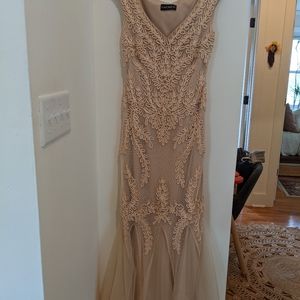 Champagne Evening Gown - Mermaid Cut